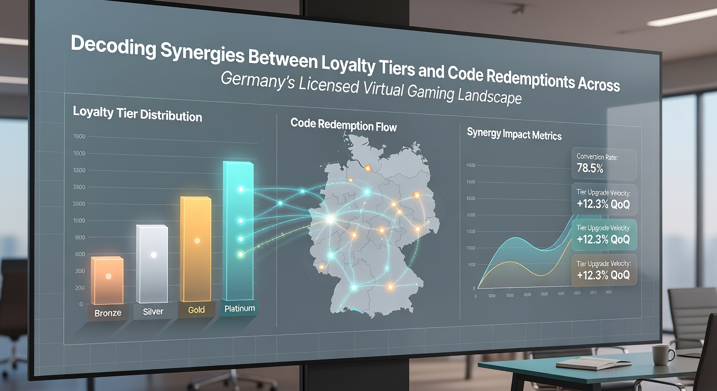 Illustration der Kombination von Loyalitätsstufen und Promo-Codes in virtuellen Spielstätten
