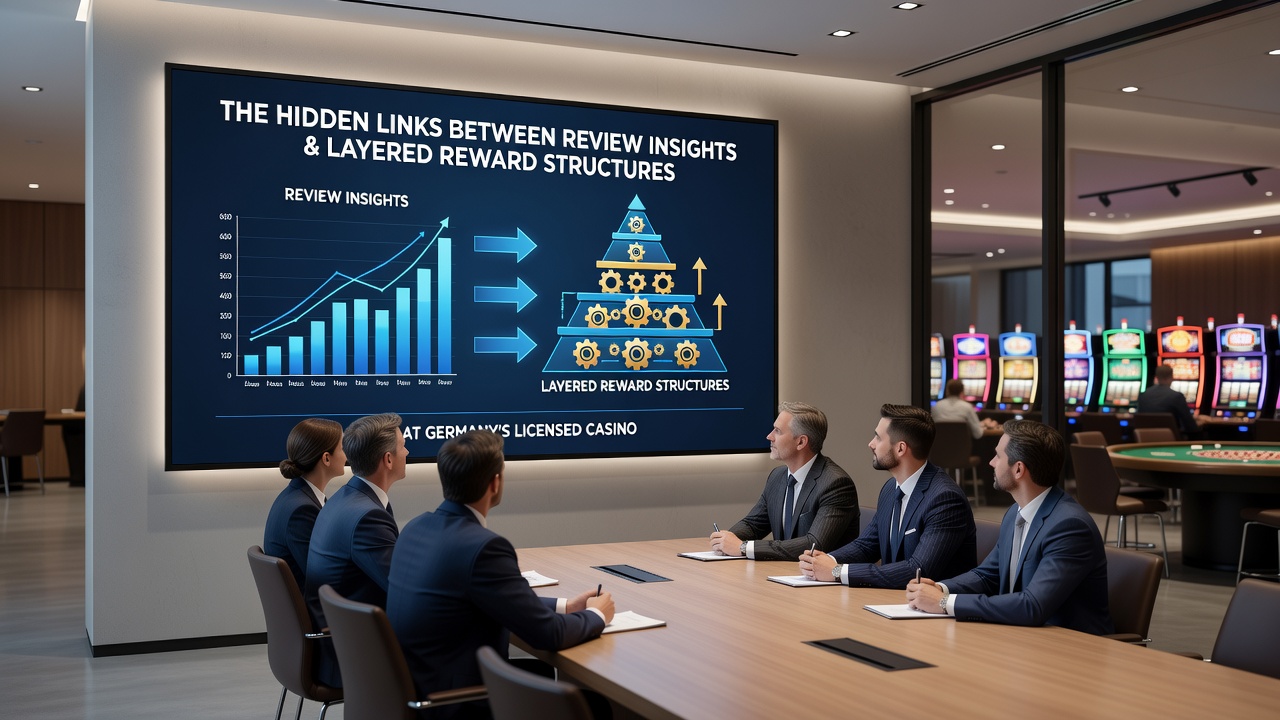 Detaillierte Darstellung von Treuestufen und Review-Analysen in einem deutschen Online-Casino